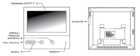 Smart 7" Spacetronik DiO SPD-M772TW Monitor