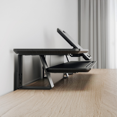 Regulowana trzyczęściowa półka nad biurko HUGEL 13