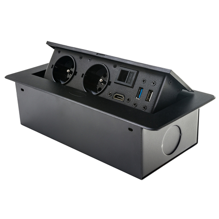 Spacetronik SPS-D26B Arbeitsplatten-Steckdosenöffnung