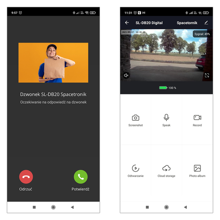 Dzwonek Wi-Fi Spacetronik Smart Life SL-DB20
