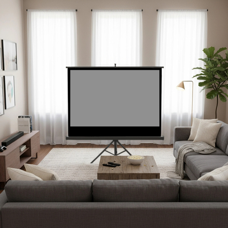 Ekran Projekcyjny ze Statywem 92" 4K Spacetronik