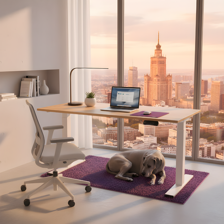 Elektryczny stelaż biurkowy SPE-214AW USB