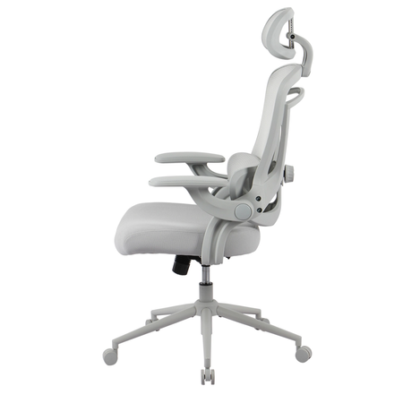 Zestaw cztery biurka elektryczne Spacetronik z krzesłami Doris 11