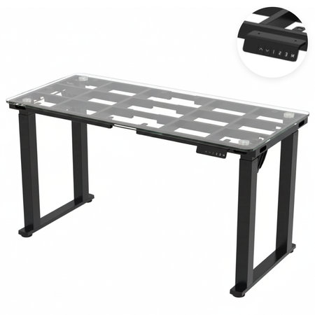 Stelaż biurka elektrycznego SPE426B  71–118 cm czarny 100kg udźwigu