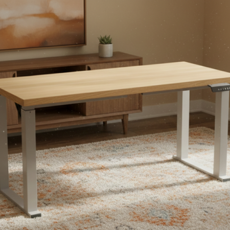 Stelaż biurka elektrycznego SPE426W 4 nogi 71–118 cm biały 100kg udźwigu