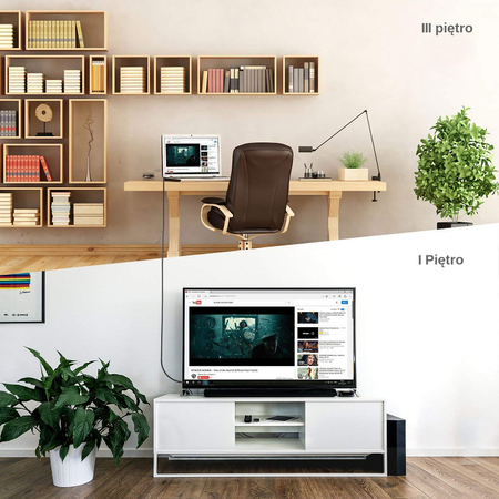 Kabel optyczny HDMI Hybrid 2.0 SH-SPHB1000 100m