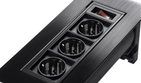 Spacetronik SPS-O33B V2 Aufputz-Drehsteckdose