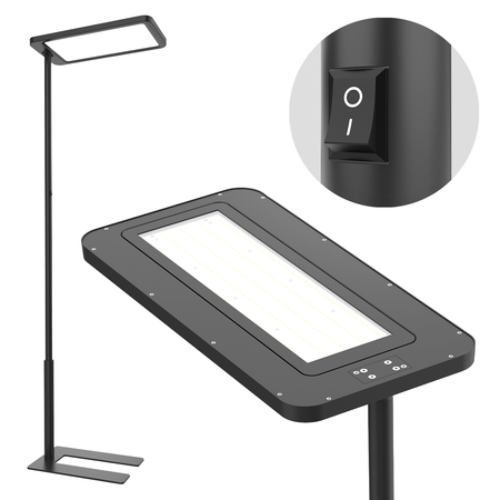 Lampa podłogowa biurowa LED GLOW D20 80W Czarna