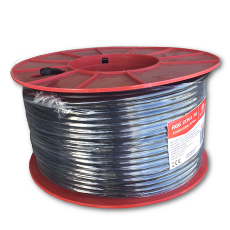 Kabel RG6 Spacetronik DOKA PE 4K Trishield 100m