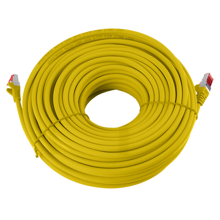 Kabel RJ45 CAT 6 S/FTP AWG27 LSZH żółty 15m