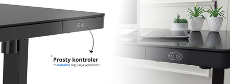 Spacetronik elektrischer Schreibtisch SPE-B118BB Astrid