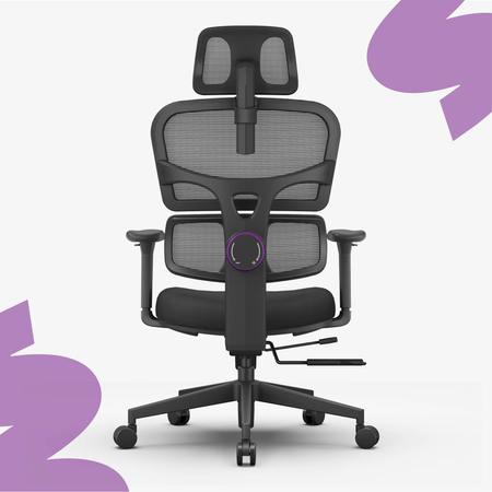 Ergonomiczny fotel Spacetronik LUMBO 33 Czarny