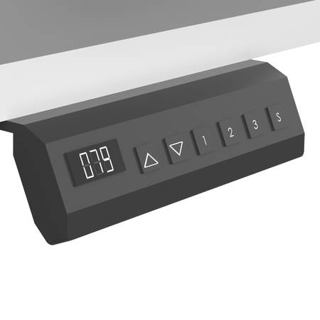 Biurko stojące regulowane SPEF122WW 120x60 białe z szufladą