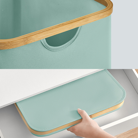 Kosz na pranie 90L 1 komorowy miętowy