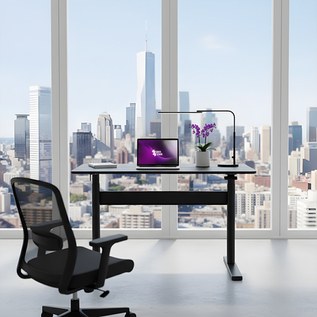 Pneumatyczne biurko Spacetronik Moris 100BB 120x60