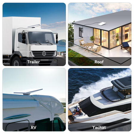 Aluminiowy uchwyt na dach do Starlink Mini