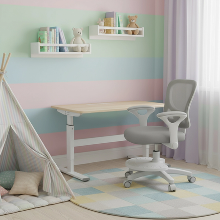 Zestaw biurko elektryczne z krzesłem dla dziecka Spacetronik SPE-X116W