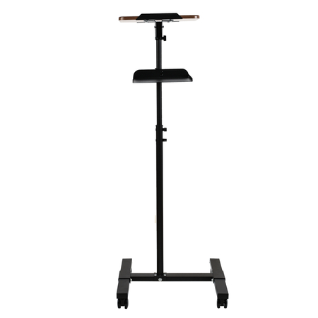 Wysoki czarny stolik pomocniczy Buddy na kółkach