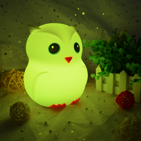 Duża Sowa Lampka Nocna RGB USB-C Pilot SP-LN01XL