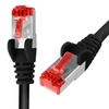 Kabel RJ45 CAT 6 S/FTP AWG27 LSZH czarny 15m
