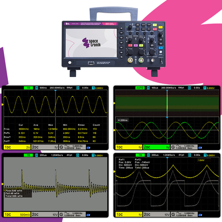 Digitales Oszilloskop 2CH 100MHz 1GS/s PeakTech 1404