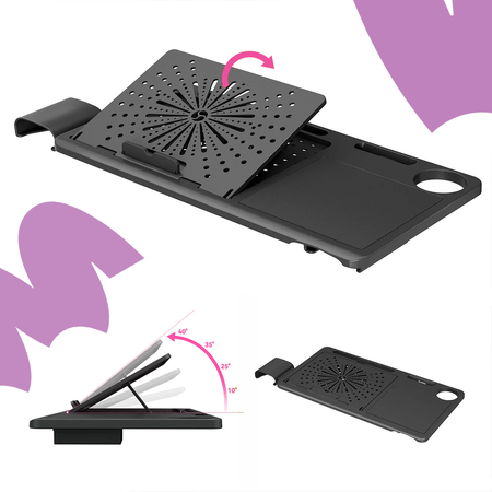 Podstawka do laptopa do krzesła Lumbo A01 Czarna