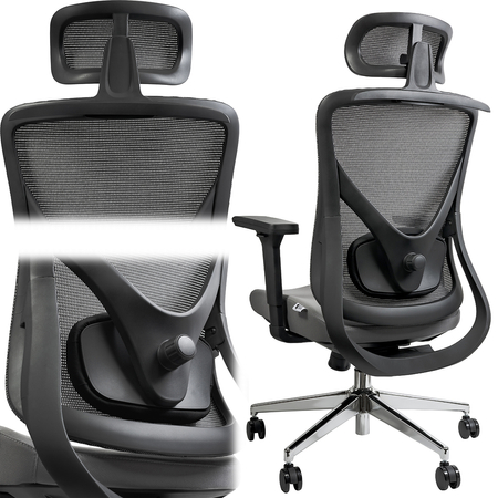 Egonomiczny fotel biurowy obrotowy ELSA Czarny