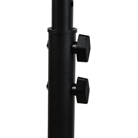 Wysoki czarny stolik pomocniczy Buddy na kółkach