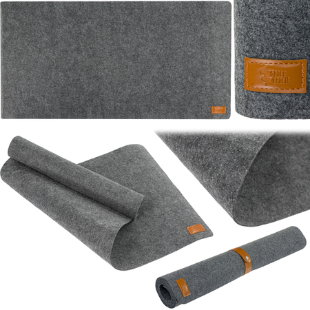Mata filcowa pod myszkę szara 80xd40cm SPB061