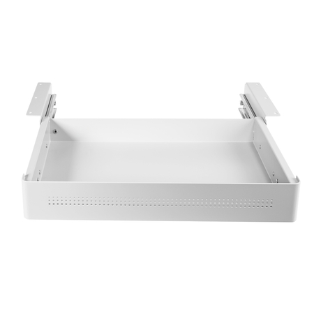 Szuflada podbiurkowa stalowa biała Spacetronik