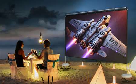 Przenośny ekran projekcyjny 120'' 4K Spacetronik