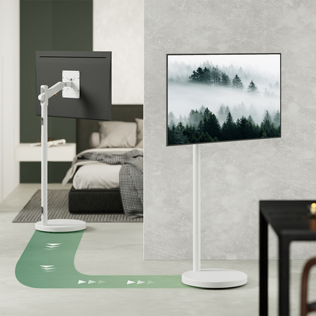 Mobilny stojak na monitor TV SPE-T02B 17kg, czarny