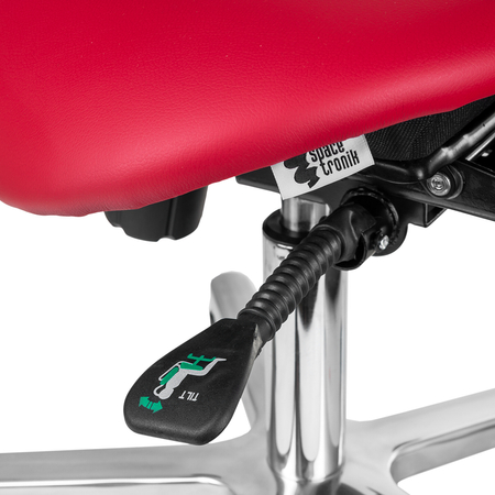 Ergonomiczny hoker regulowany SELLA 4 czerwony