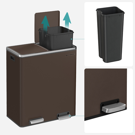 Funky Trash Can Brown Spacetronik Podwójny