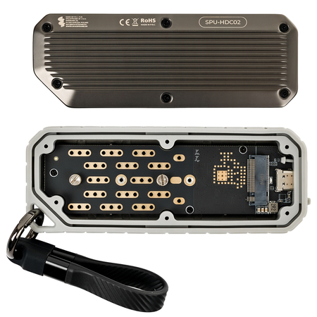 Przenośna obudowa dysku M.2 NVME/NGFF SPU-HDC02