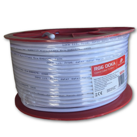 Kabel RG6 Spacetronik DOKA 4K Trishield 6x100 boun