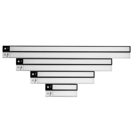 Bezprzewodowa lampa LED Czujnik ruchu 80cm Srebrna