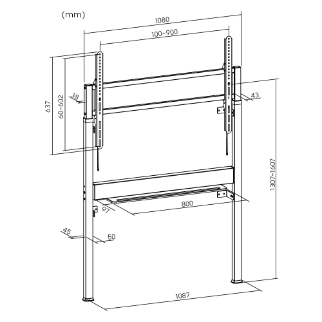 rysunek techniczny SlimLift SPET04G