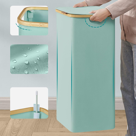 Kosz na pranie 90L 1 komorowy miętowy