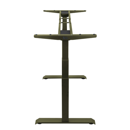 Biurko regulowane Vegard elektryczne dwusilnikowe MDF zielono-czerwone