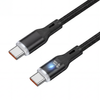 Kabel LED silikonowy USB-C do USB-C 1.5m