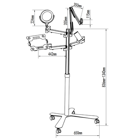 Profesjonalny Statyw do Transmisji na Żywo SPPC102B