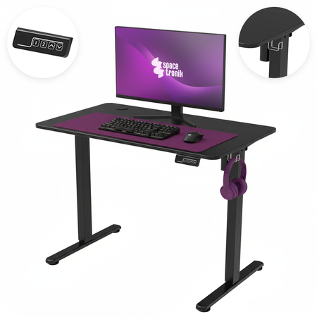 Elektryczne biurko Moris SPE-O111BB 120×60 cm