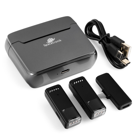 2x Bezprzewodowy mikrofon USB-C