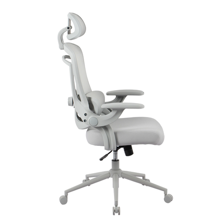 Zestaw cztery biurka elektryczne Spacetronik z krzesłami Doris 11