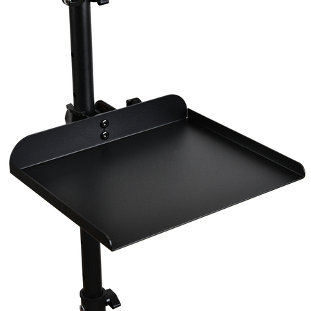 Wysoki czarny stolik pomocniczy Buddy na kółkach