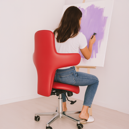 Ergonomiczny hoker regulowany SELLA 4 czarny