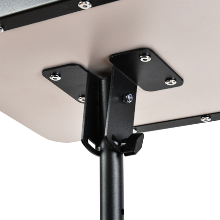 Wysoki czarny stolik pomocniczy Buddy na kółkach