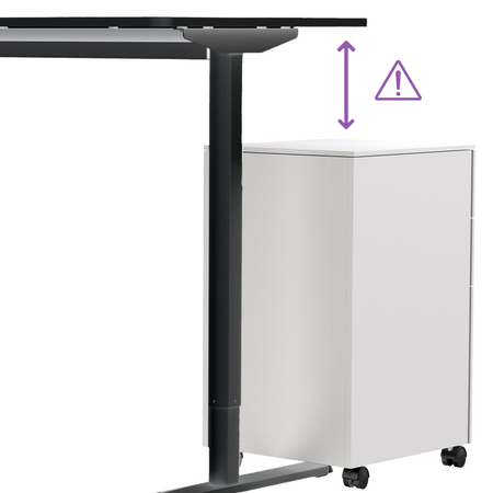 Biurko elektryczne 120×60 z fotelem Springle 44 i lampą biurkową Glow D5