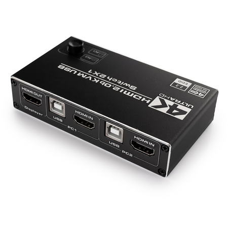 USB + HDMI 2/1 Spacetronik KVM-Umschalter SPH-KVM22